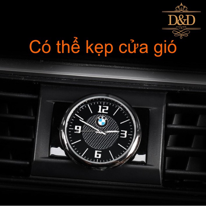 [Có Vinfast] Đồng hồ trang trí xe hơi nhiều logo xe (dán táp lô hoặc gắn cửa gió) - Tặng thêm 1 pin | BigBuy360 - bigbuy360.vn