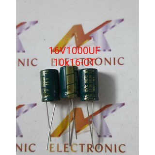 Tụ hóa 16V1000UF 16V 1000UF 1000UF16V 10x16mm cao tần (con)