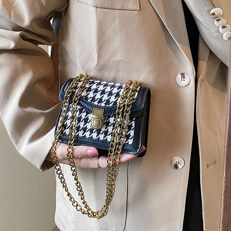 Túi Đeo Chéo mini Dây Mắt Xích Thời Trang Dành Cho Nữ