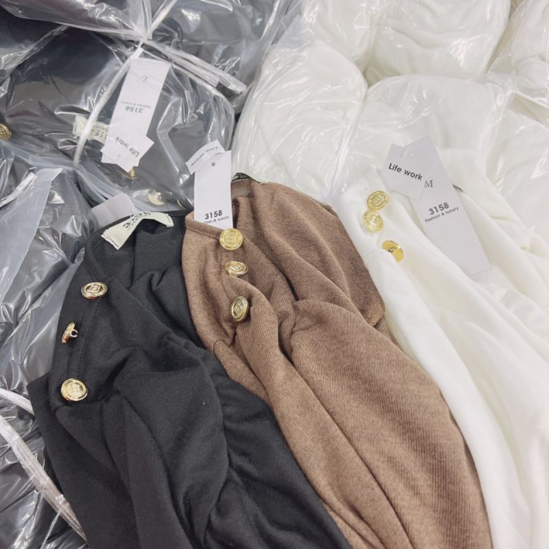 Áo len tăm chéo ngực cúc vai siêu hot 😘