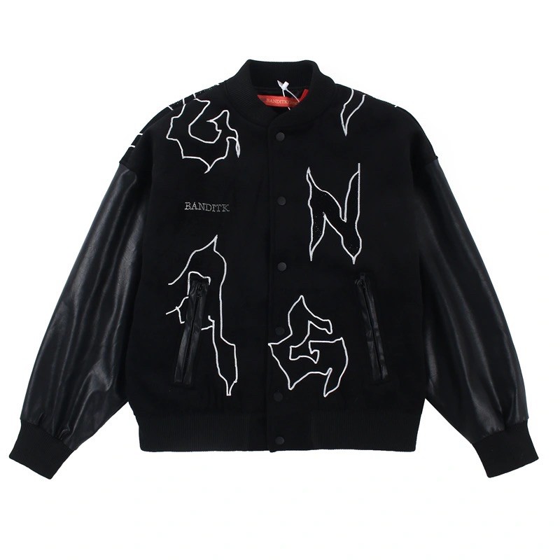VARSITY JACKET - ÁO KHOÁC TAY DA VJ11