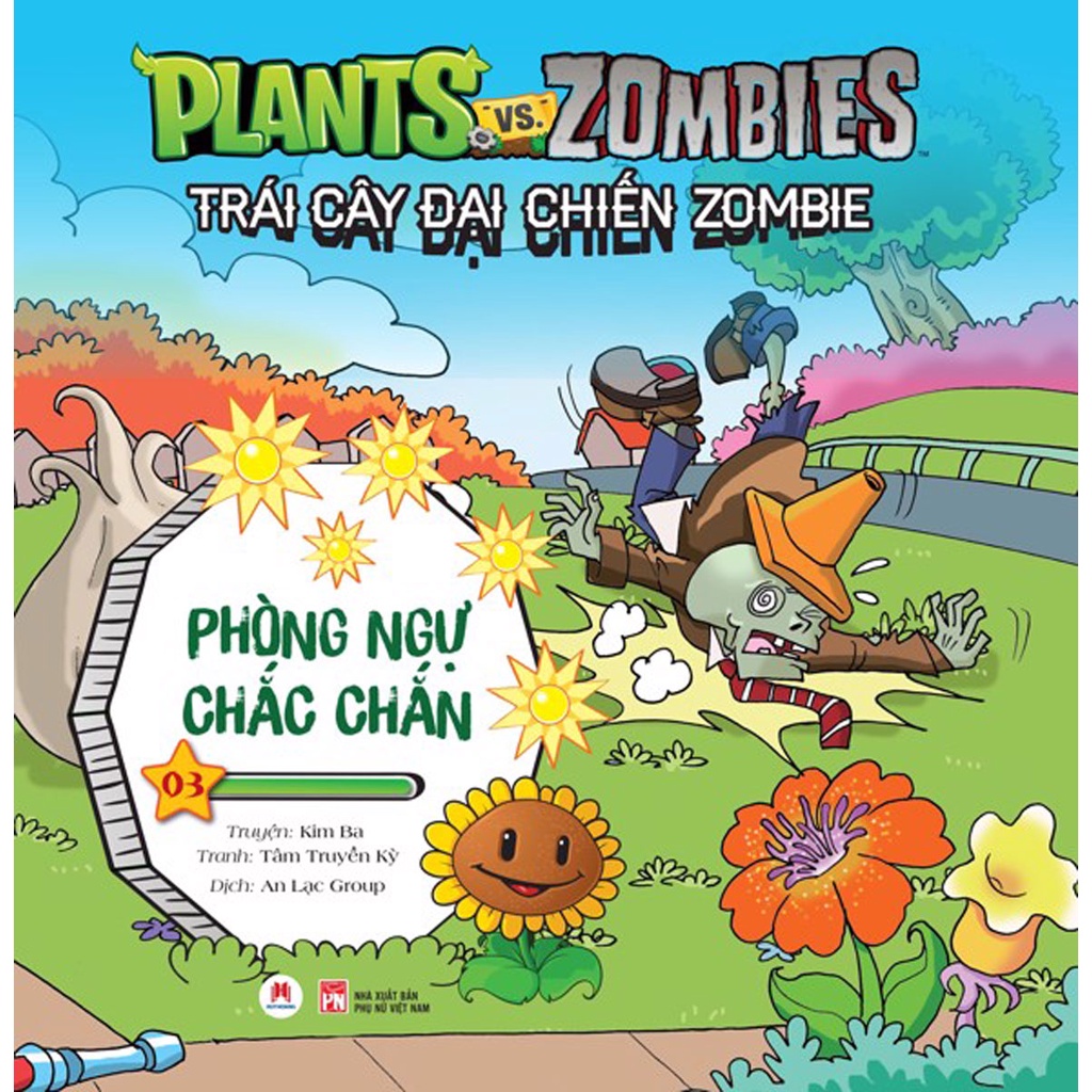 Sách - Trái Cây Đại Chiến Zombie - Tập 3: Phòng Ngự Chắc Chắn