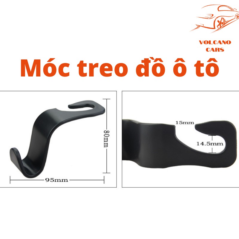 Móc treo đồ sau ghế ô tô xe hơi chất liệu nhựa siêu bền chịu lực tốt giúp không gian xe gọn gàng và ngăn nắp