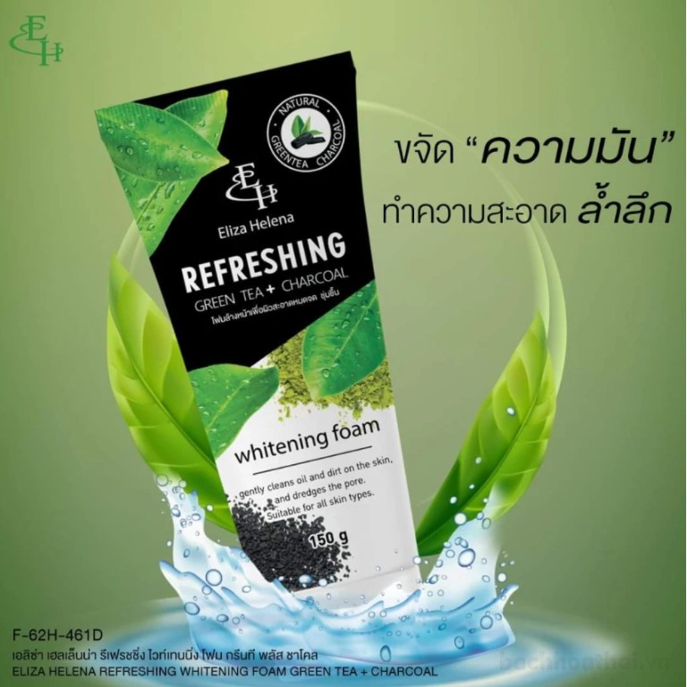 Sữa Rửa Mặt Sáng Da Trà Xanh Eliza Helena Refreshing Whitening Foam 150gram Thái Lan