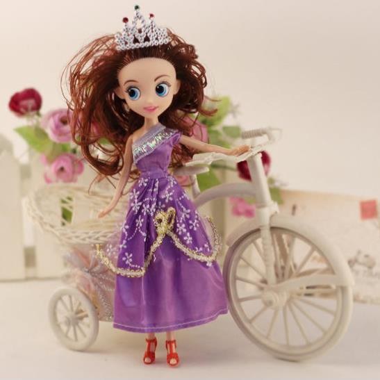 Búp Bê Bjd, Bộ đồ chơi búp barbie bê công chúa loai đẹp cho bé gái có vương niệm Cao 30cm - Babibo Kids