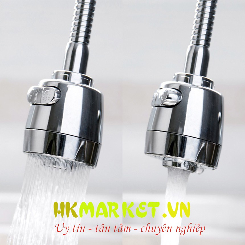 Đầu vòi xịt tăng áp 2 chế độ nước HK