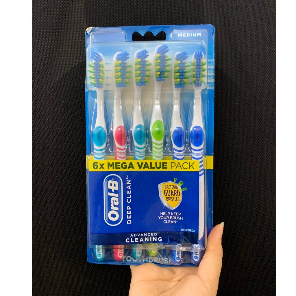 SÉT 6 BÀN CHẢI ĐÁNH RĂNG ORAL-B MỸ