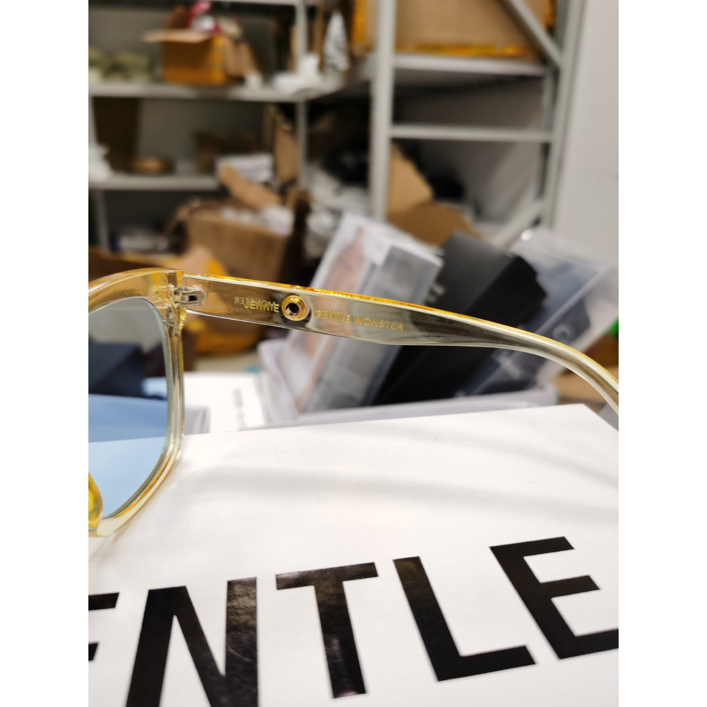Kính Râm Acetate Vuông Màu Vàng YC1