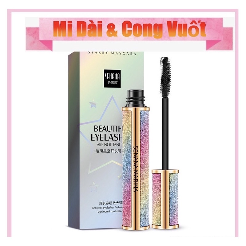 Mascara Trang Điểm Mắt, Mascara Senana Chải Nối Mi Dài Lâu Trôi Cao Cấp