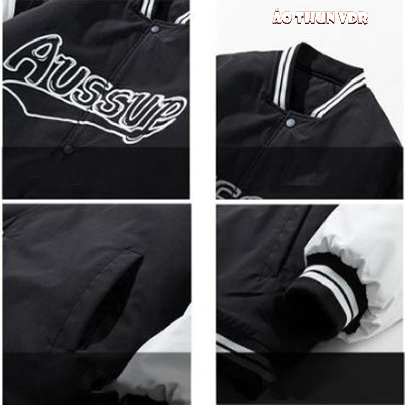 Áo Khoác Bomber ASSUP - phong cách nam nữ chất nỉ bông cotton