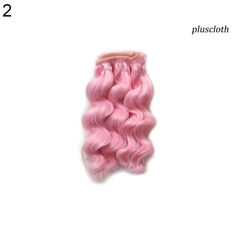 Tóc Giả Dài 15cm Xoăn Gợn Sóng Cho Búp Bê