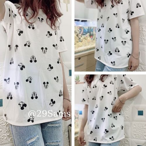 [ Mã 29SAMS giảm 10K đơn 99K] Áo thun tay lỡ Unisex 20Sams, áo phông MICKEY form rộng HÌNH THẬT TỰ CHỤP