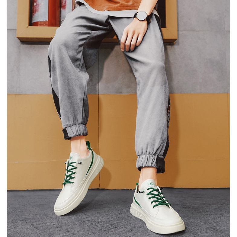 Giày Da Nam Trắng - Giày Nam Đẹp Bền Đẹp Êm Chân Phong Cách Hàn Quốc - 426