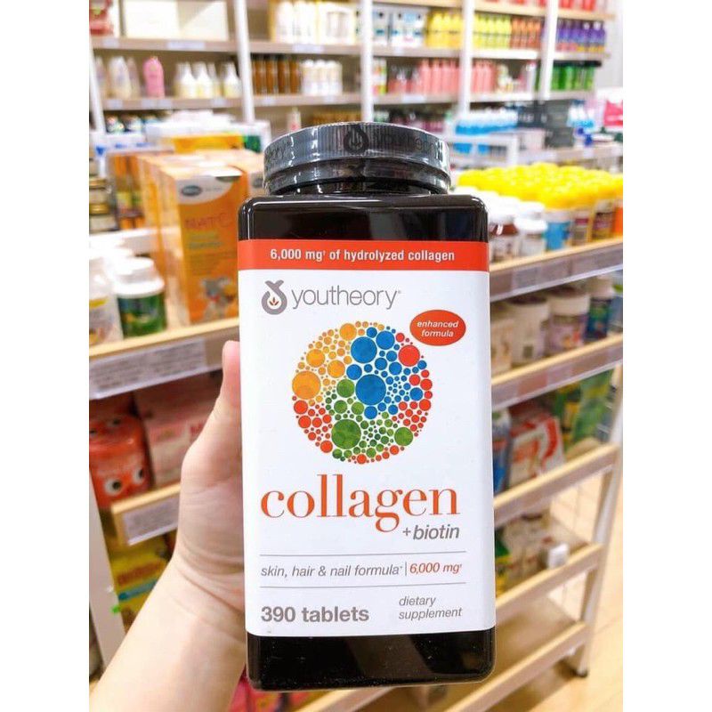 COLLAGEN YOUTHEORY 390 VIÊN CỦA MỸ
