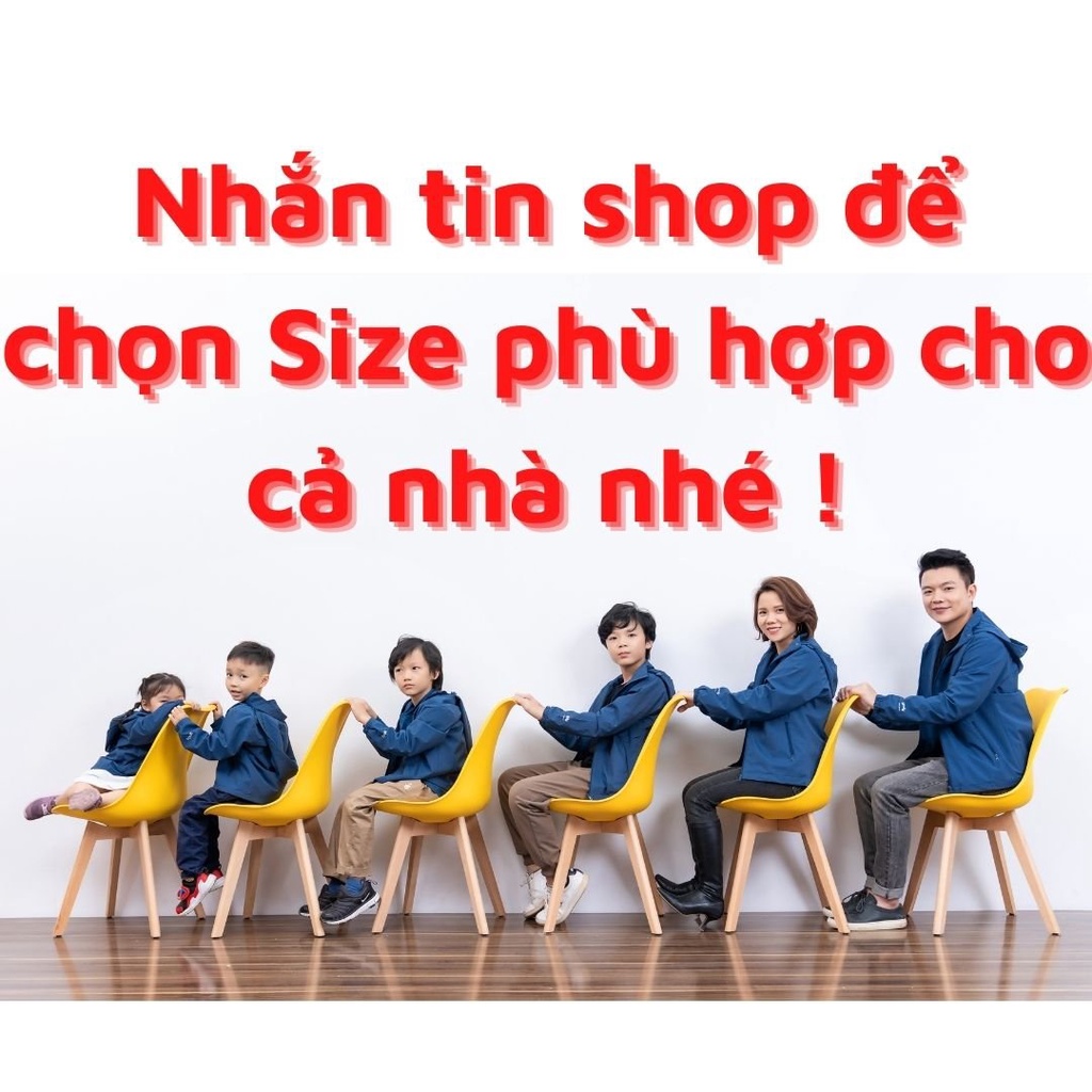 Combo áo gió gia đình YODY chống nước cản gió cản bụi