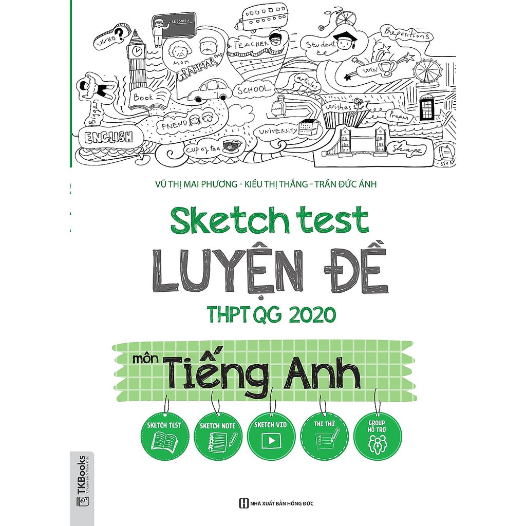 Sách - Combo Sketch Test Luyện Đề THPT QG 2020 khối A1: Toán, Vật lý, Tiếng Anh kèm 50 đề thi thử