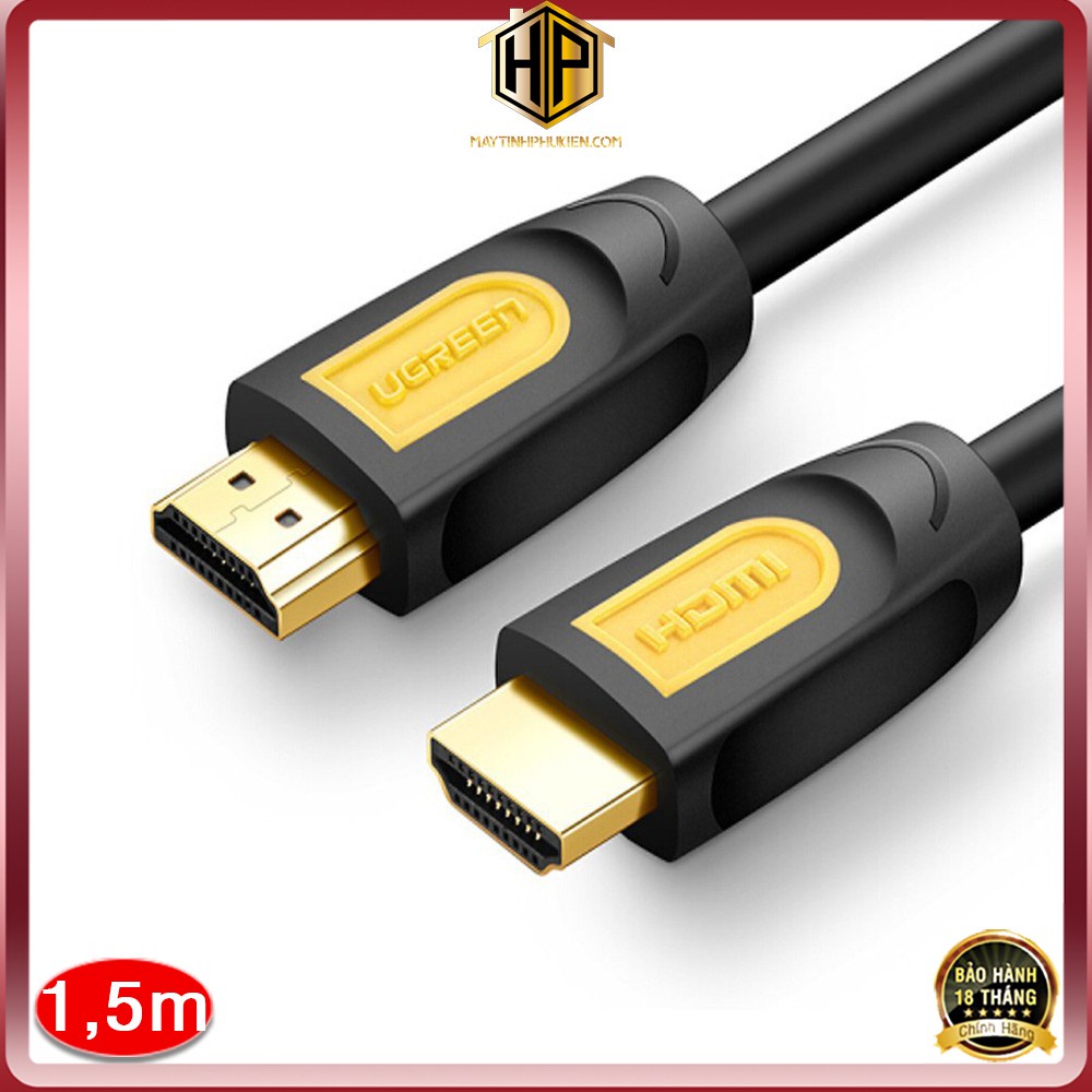 Ugreen 10128 - Cáp HDMI dài 1.5m chuẩn HDMI 1.4 hỗ trợ Full HD, 4K cao cấp