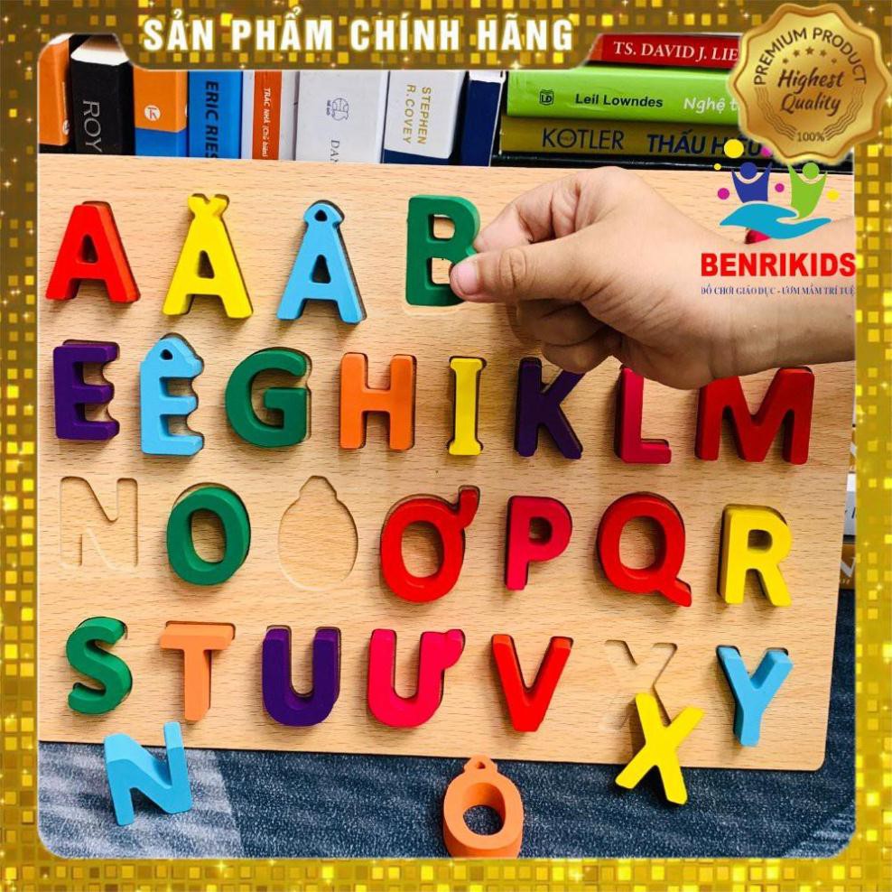 [SIÊU RẺ] Bộ Lắp Ráp Bảng Chữ Cái Tiếng Việt Giúp Bé Nhớ Mặt Chữ Cái Trước Khi Bước Vào Lớp 1,Đồ Chơi Trẻ Em Bằng Gỗ