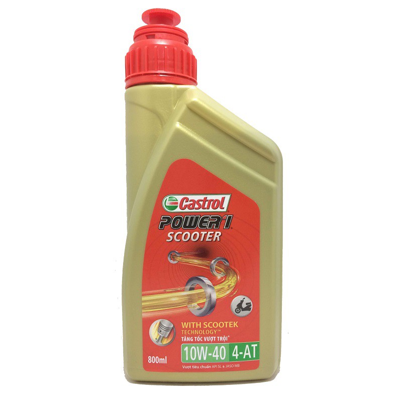Nhớt CASTROL POWER 1 SCOOTER 10W40 4-AT