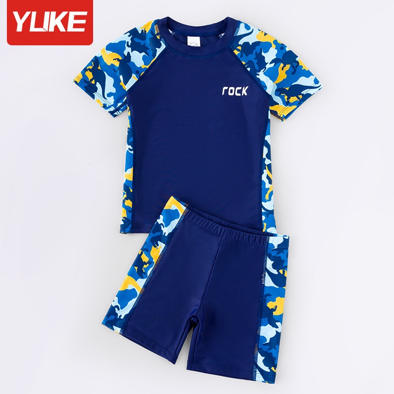 ( TẶNG KÈM MŨ BƠI) Đồ Bơi Cho Bé Trai Từ 6 Đến 14 Tuổi - Đồ Bơi Size Đại Bé Trai YUKE - Đồ Bơi Trẻ Em
