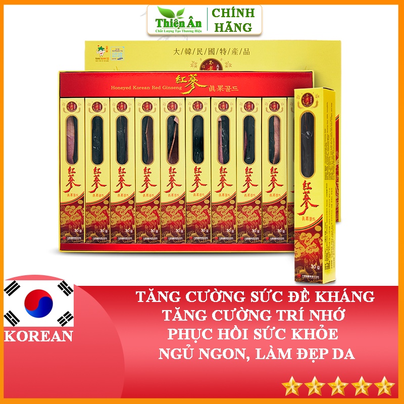 Hồng Sâm Củ Tẩm Mật Ong Deadong 300g