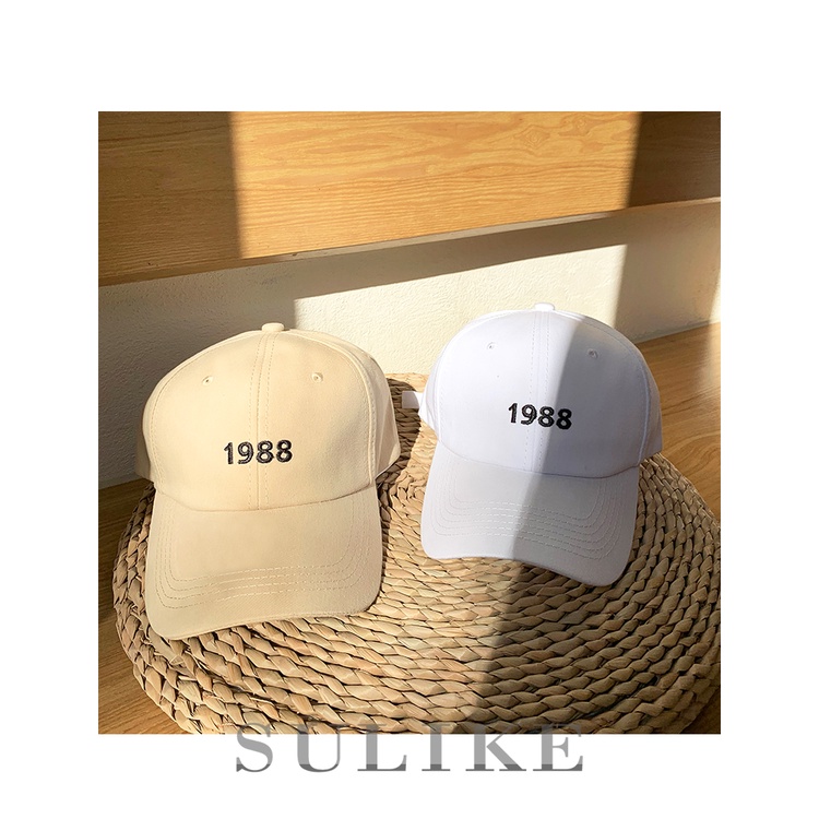 Mũ Lưỡi Trai 1988 Jussy Fashion Kiểu Nón Kết Nam Nữ Thời Trang Unisex Chất Vải Cotton Form Mềm 1 Lớp Thoáng Mát