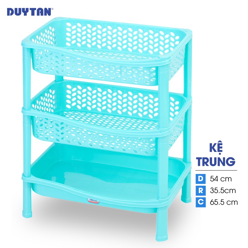 Kệ trung nhựa DUY TÂN 3 ngăn (54 x 35.5 x 65.5 cm) - 46410 - Giao màu ngẫu nhiên