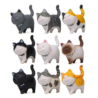 Bộ 09 Mô Hình Mèo Kaiwai dễ Thương