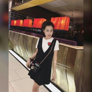 Set váy yếm kèm áo 