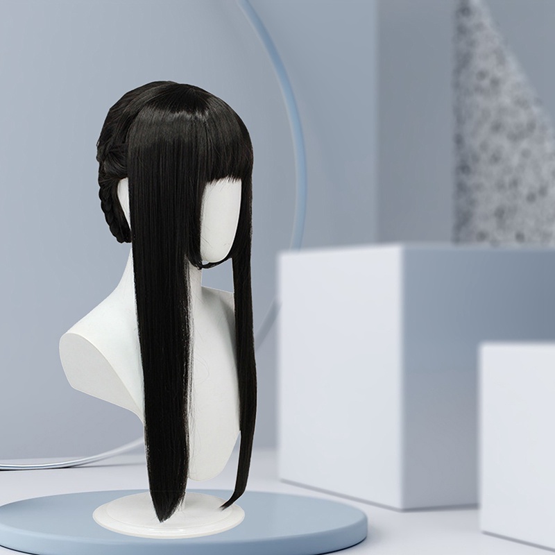 Tóc Giả Dài Màu Đen Hóa Trang Nhân Vật Yor Forger