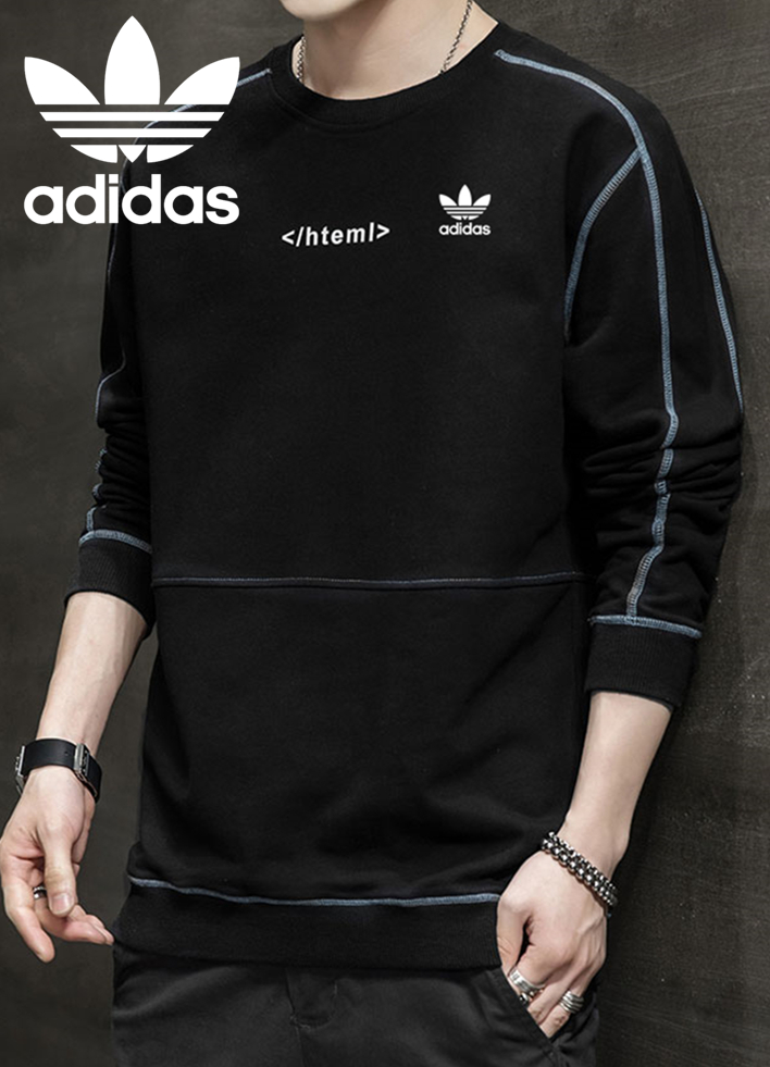 ADIDAS Áo Nỉ Tay Dài Cổ Tròn Form Rộng Thời Trang Xu Hướng 2020 Cho Nam