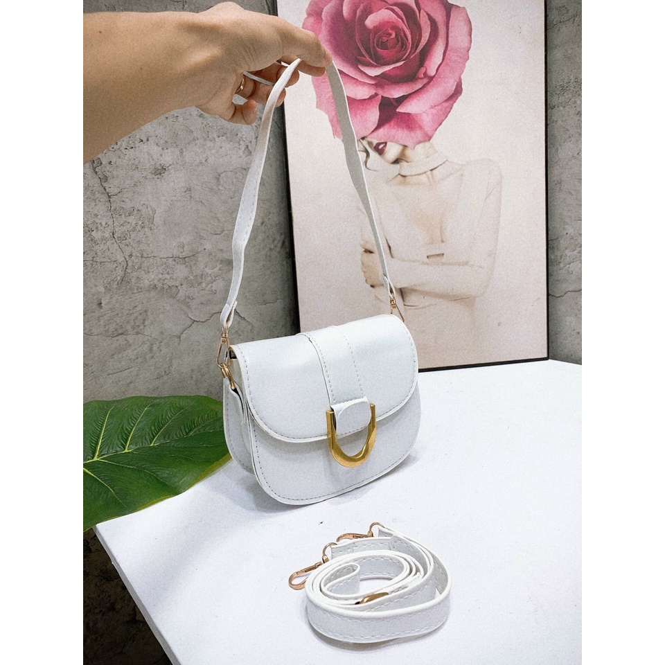 Túi xách nữ bầu đeo chéo 3 màu đẹp Hot Trend 2022