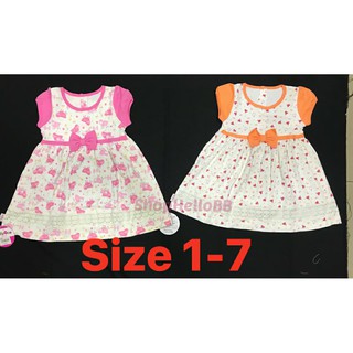 Đầm tay phồng GirlyOne HelloBB Đầm tay phồng DA0716 (size 1-7 cho bé 6kg-23kg) chat với shop chọn màu