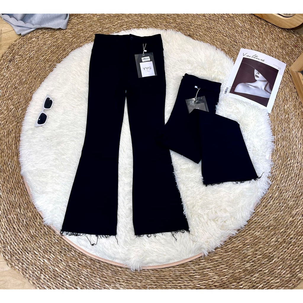 Quần jeans loe 9 tấc