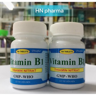 Vitamin B1 50mg viên uống màu xanh lọ 100 viên