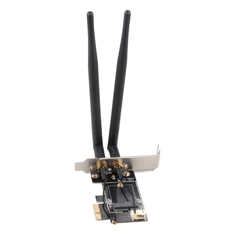 Psy Wireless Card to pciE-1X to NGFF-Ekey PCIE Laptop Pc WIFI WLAN Card Adapter