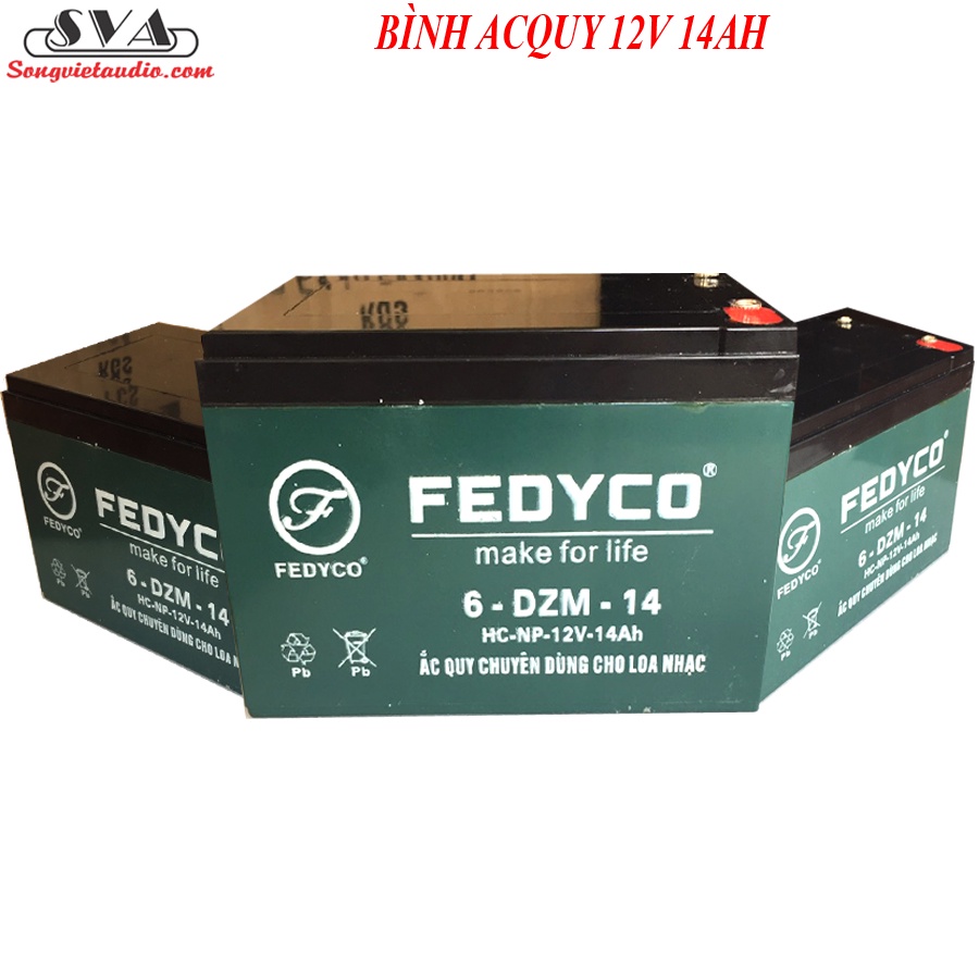 BÌNH ACQUY 12V - 14AH DÀNH CHO LOA KÉO - XANH