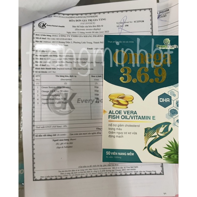 Omega 3,6,9 ( Lọ 50 viên ) - Hỗ trợ làm giảm hàm lượng Cholesterol, giúp sáng mắt, giảm mỏ mắt nhứt mắt