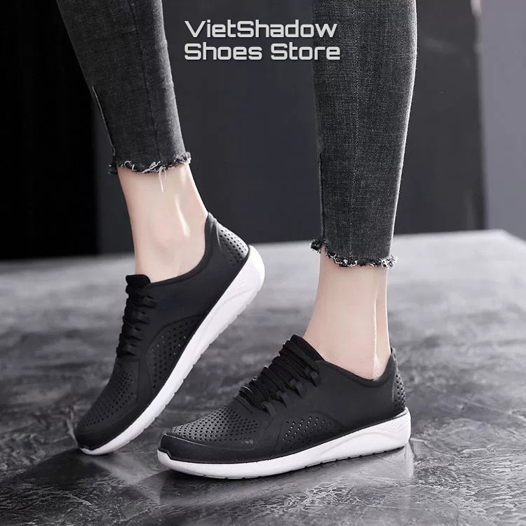 Giày thể thao nhựa nữ kiểu Litteride Pacer - Chất liệu PVC kết hợp đế cao su êm, mềm, không thấm nước - Mã SP HH1918