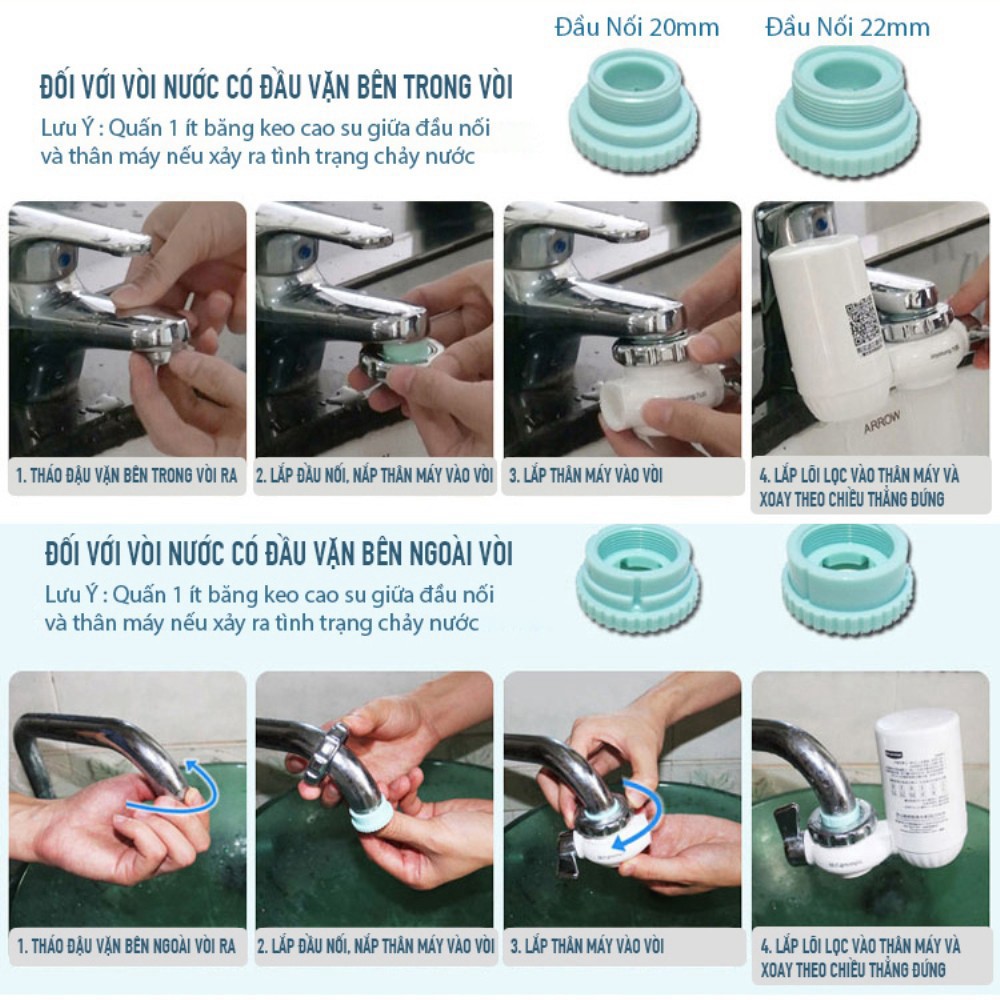 Máy Lọc Nước Tại Vòi Lõi Lọc 5 Cấp Độ Joyoung JYW-T03 - Đã bao gồm 1 lõi lọc Phi Shop | BigBuy360 - bigbuy360.vn