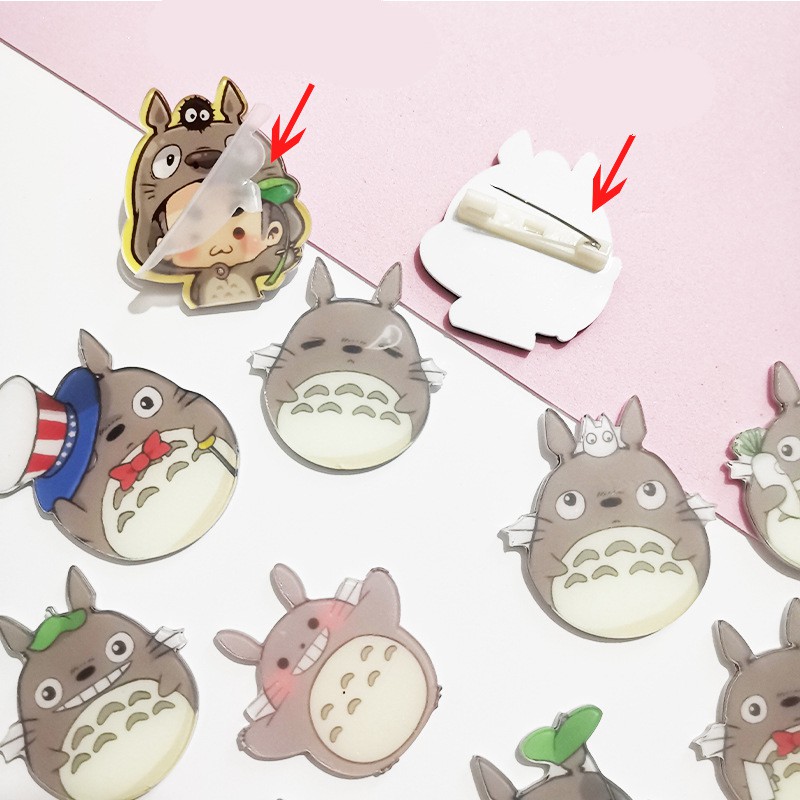 Huy Hiệu, Cài Áo Ghim Balo Nhựa Hình Totoro