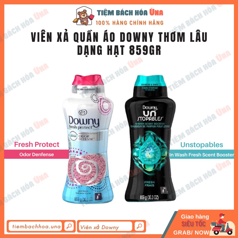 Viên xả vải dạng hạt Downy giúp áo quần thơm lâu dòng FRESH PROTECT và UNSTOPABLES hàng Mỹ