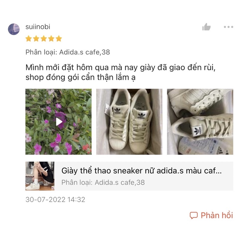 Giày thể thao sneaker nữ  _A.didas supersta.r_ màu trà sữa |HÀNG SẴN|