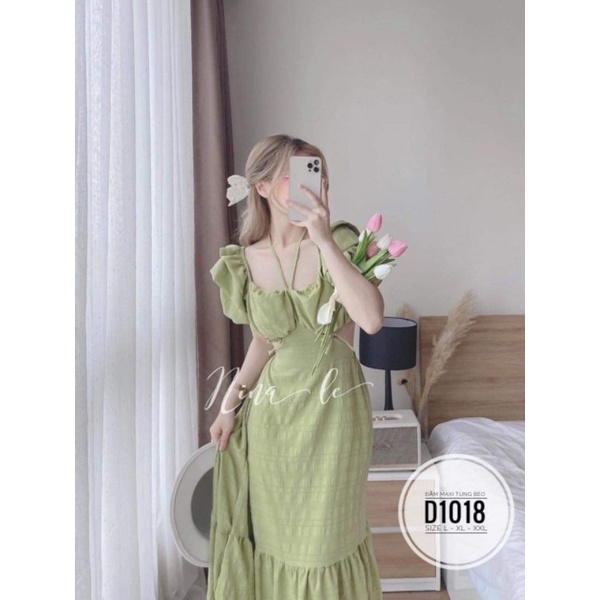 ĐẦM MAXI KHOÉT EO 2 BÊN BIGSIZE