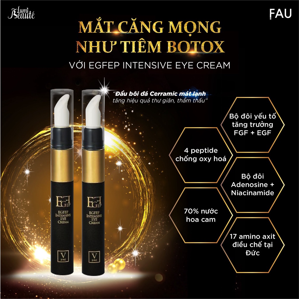 Kem Xóa Nhăn, Làm Sáng Vùng Mắt FAU EGFEP Intensive Eye Cream 10g