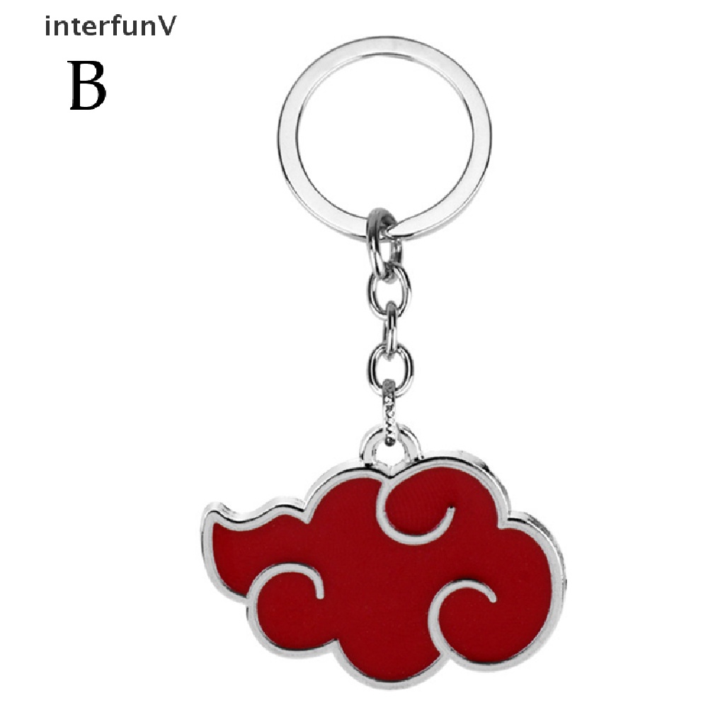 Vòng cổ Mặt Kim Loại Hình Đám Mây Đỏ Phong Cách Anime Akatsuki Nhật Bản