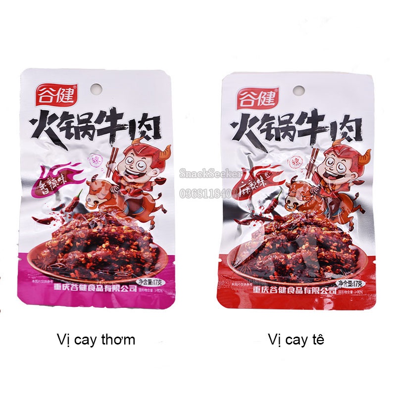 [FREESHIP EXTRA] Thịt Bò Miếng Trùng Khánh ướp cay thơm siêu ngon - Ăn là nghiền - Snackseeker - Thế giới đồ ăn vặt | BigBuy360 - bigbuy360.vn