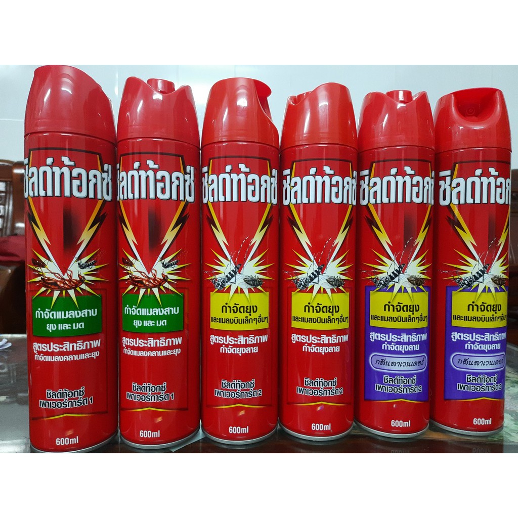 (KTT) Xịt côn trùng Sheltox chai 600 ml ( diệt gián, ruồi, muỗi, kiến.....)