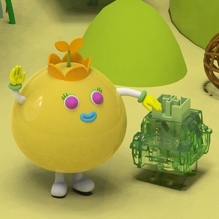 AJAZZ Fruit Decompression Switch Large Mechanical Keyboard Switch Decompression Toy Big Fruit Switch Toys Blind Box