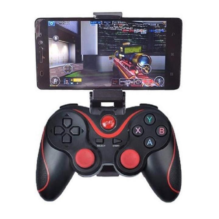 Tay cầm chơi game Bluetooth Terios T3 /X3 Tặng kèm giá đỡ